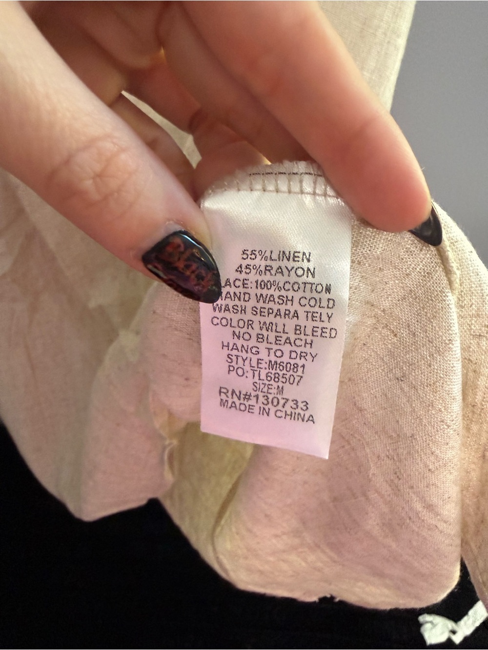 Umgee Tie-Front Flutter Sleeve Linen Rayon Dress - Picture 5 of 5